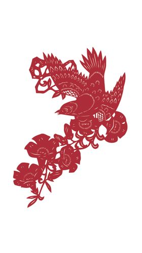 窗花剪纸服饰中式年画传统文化