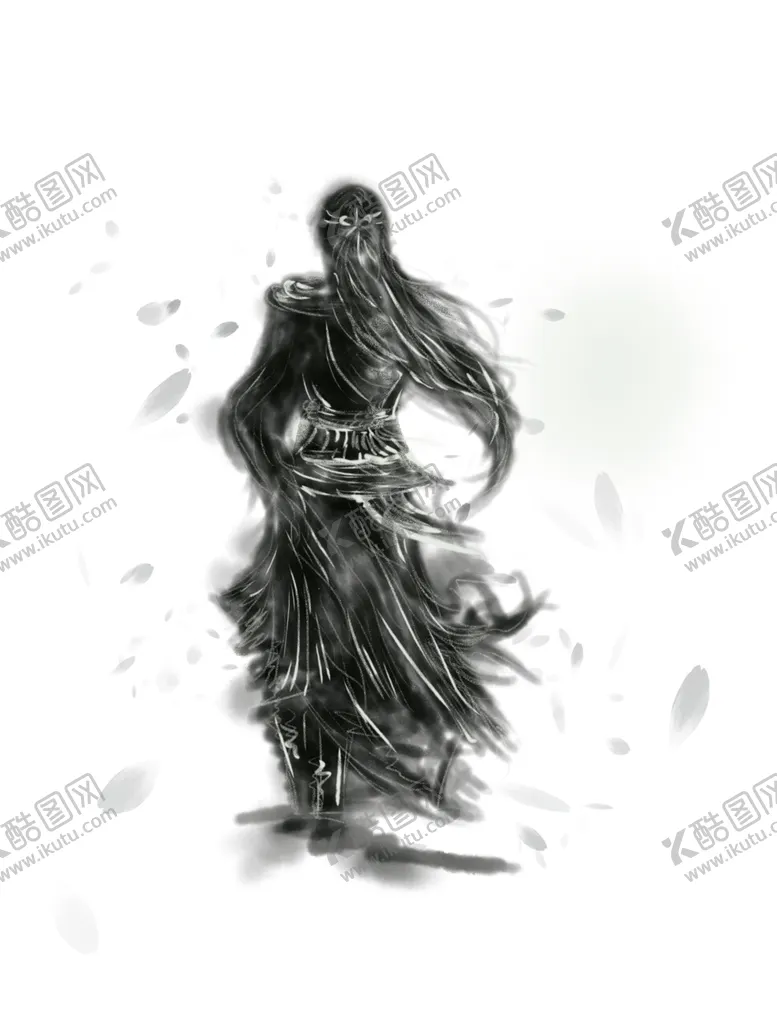 编号：79090205140038316815【酷图网】源文件下载-水墨风侠客免抠元素PNG