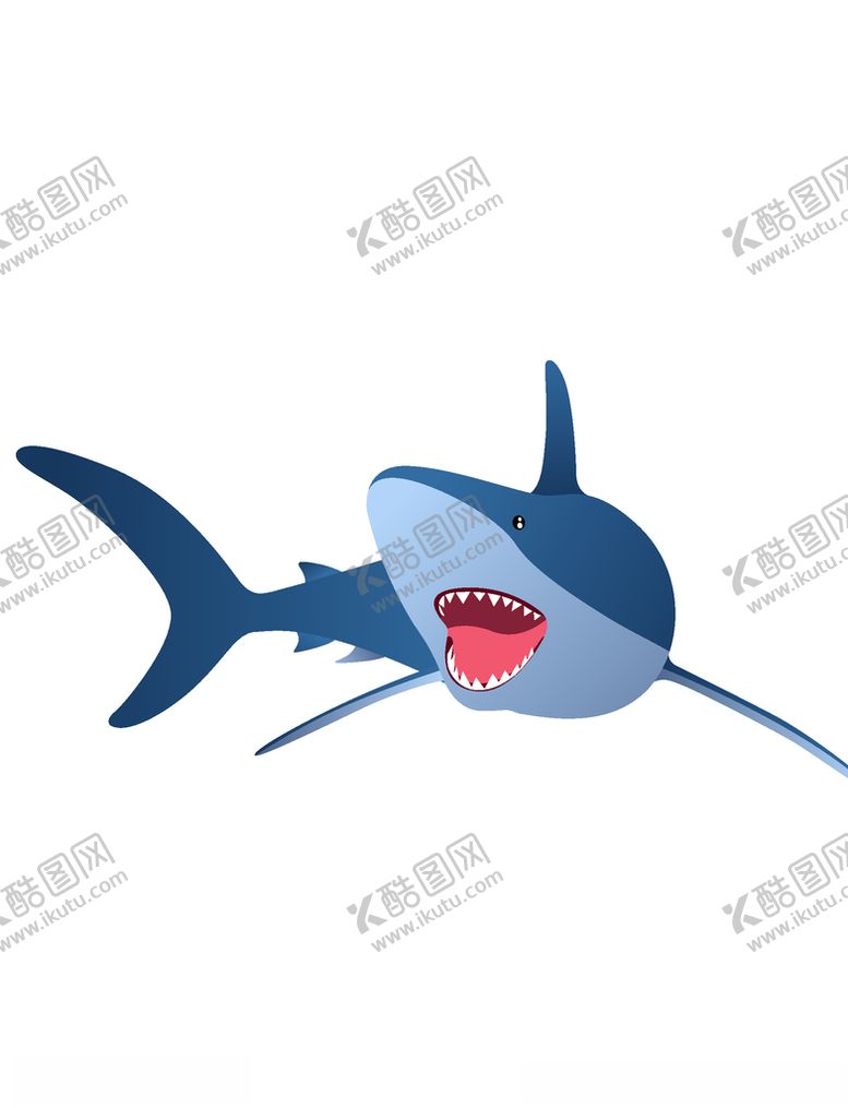 编号：10249905152347017397【酷图网】源文件下载-鲨鱼插画