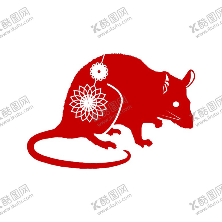 编号：99869309200446131418【酷图网】源文件下载-剪纸老鼠素材透明背景