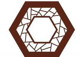 矢量中国风六边形传统花纹