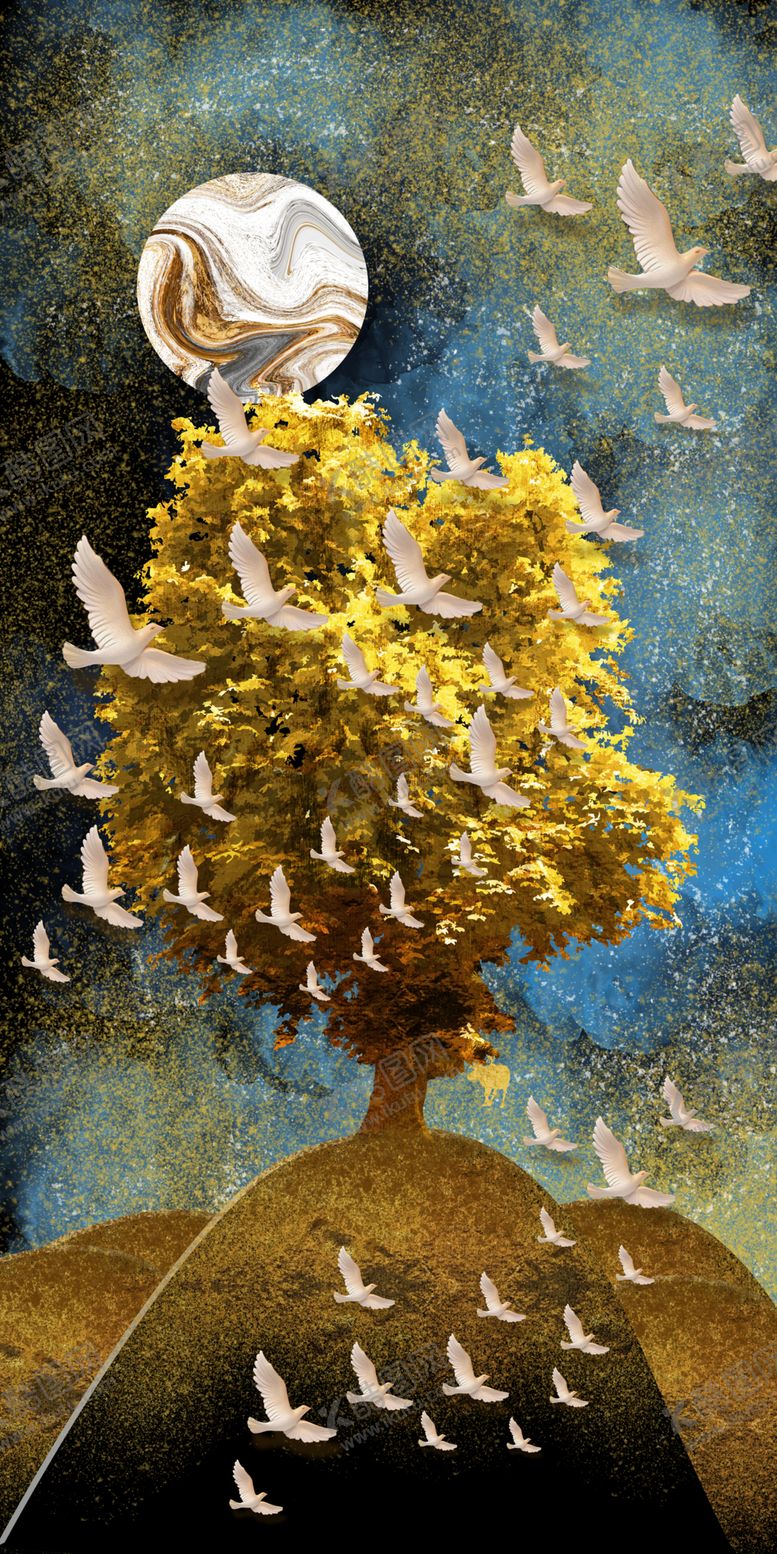 编号：32751410031246103403【酷图网】源文件下载-玄关晶瓷画