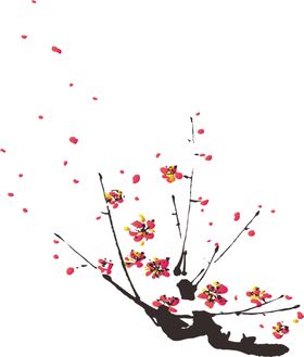 中国风水墨梅