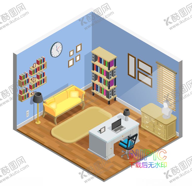 编号：70194405190520356062【酷图网】源文件下载-2.5d房间