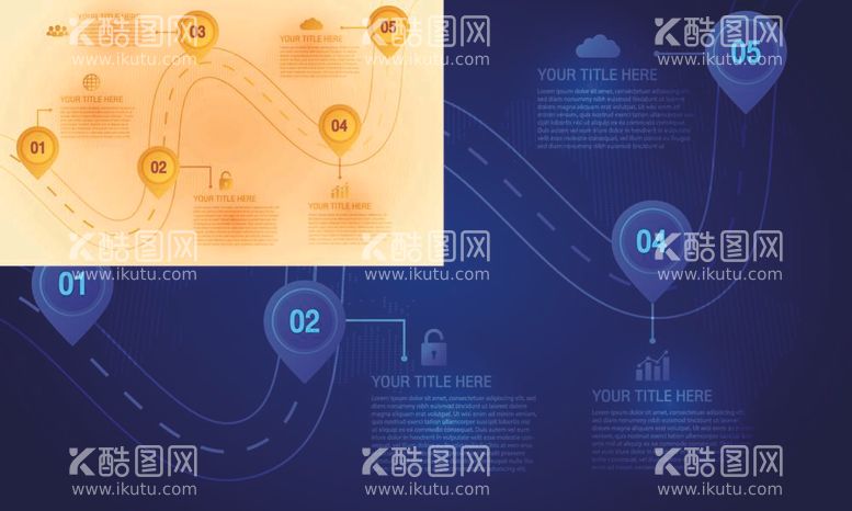 编号：98113612030118571232【酷图网】源文件下载-蓝色科技感出行导航道路素材