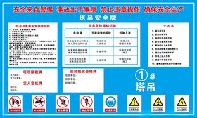 塔吊安全管理公示牌