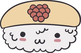 可爱食物表情卡哇伊AI设计素材