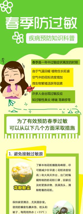 公众号长图春季防过敏