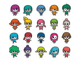 多彩卡通人物形象集合