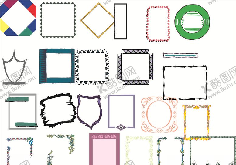 编号：38509509211300188492【酷图网】源文件下载-字画边框