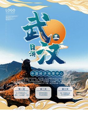 旅游海报景点武汉城市宣传