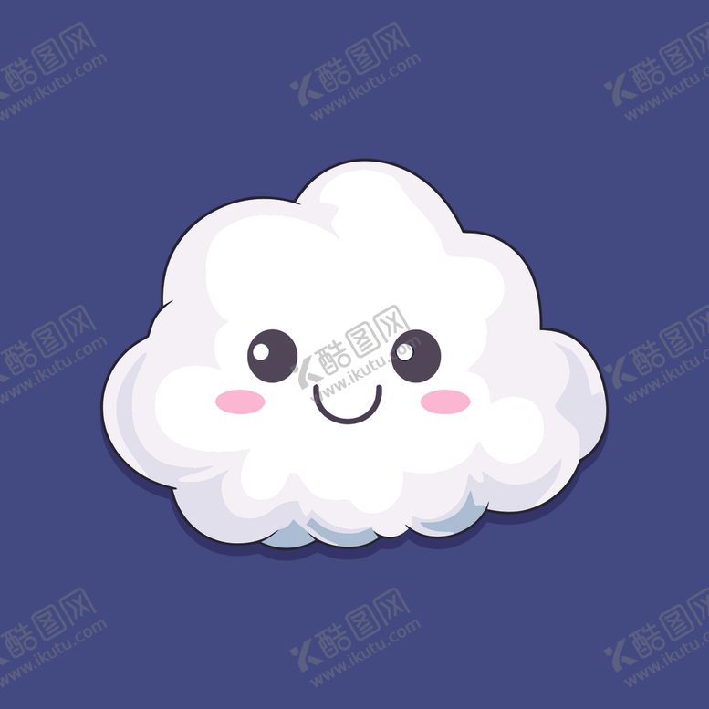 编号：39337801302353177959【酷图网】源文件下载-可爱白云卡通绘画儿童插画