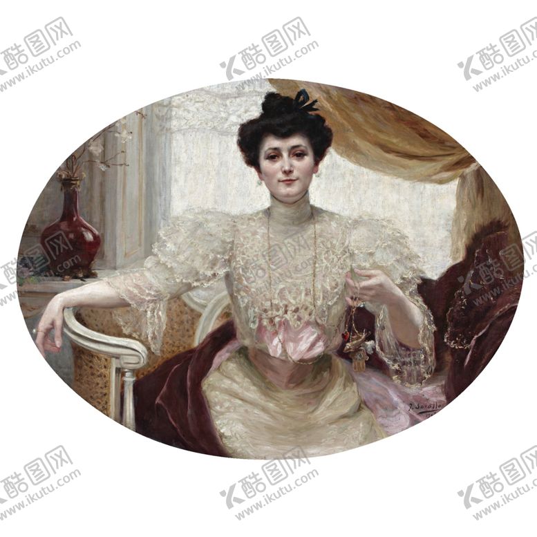 编号：15776705101804288742【酷图网】源文件下载-古典人物形象油画