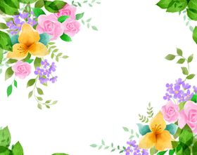 鲜花边框