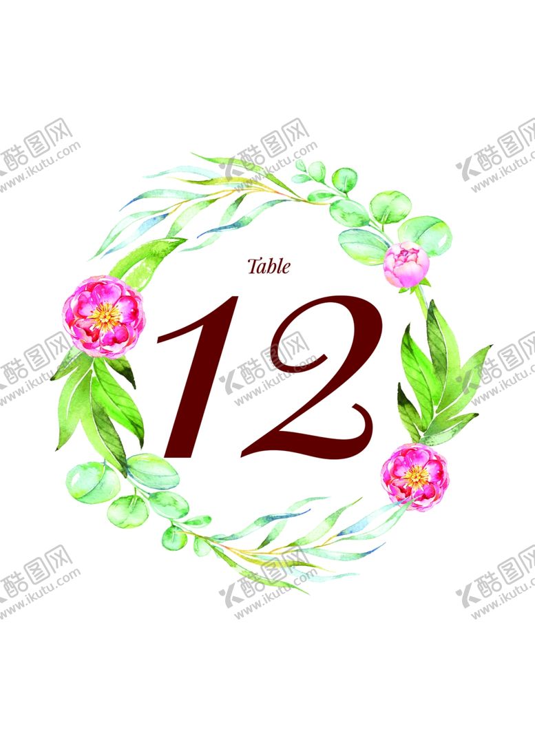 编号：37232310051323464810【酷图网】源文件下载-花草花环边框海报