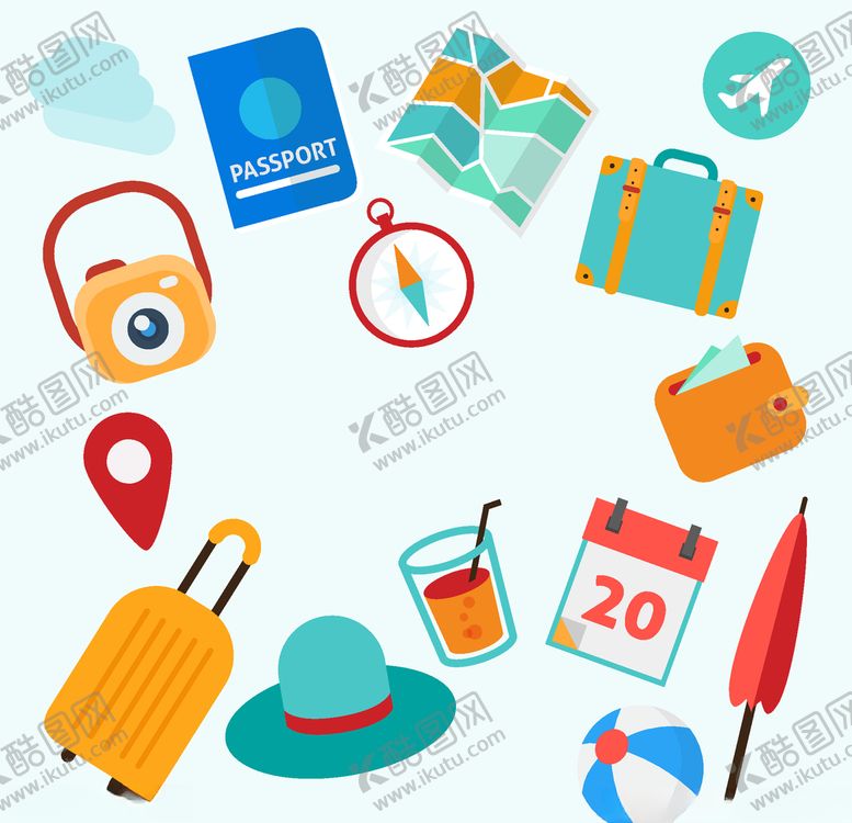 编号：92949110292358085994【酷图网】源文件下载-旅行元素
