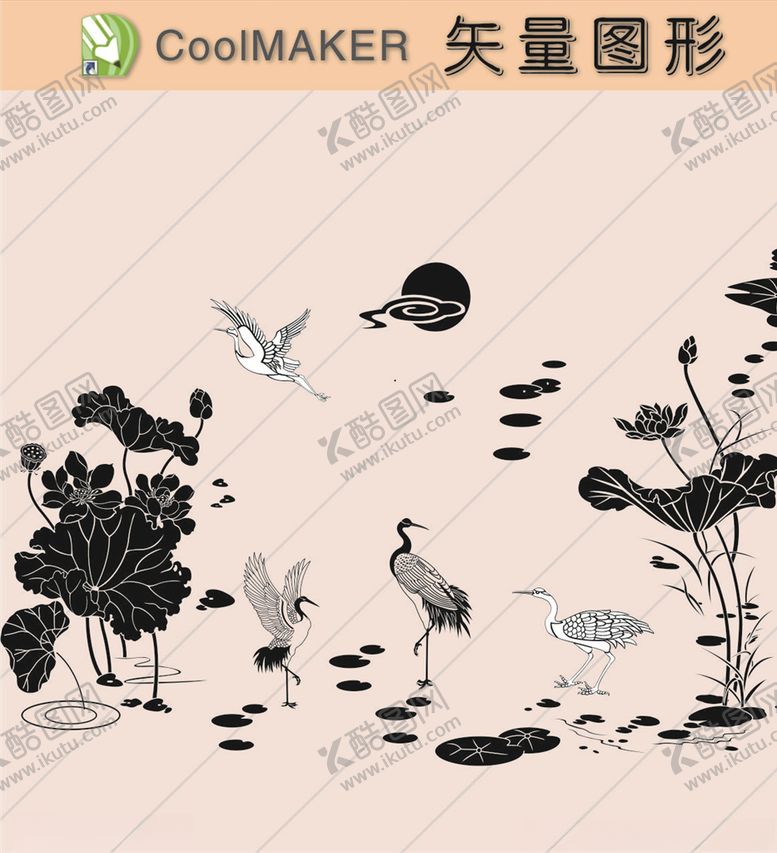 编号：25838507140424294984【酷图网】源文件下载-线稿剪影壁纸简洁手绘