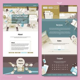 清新风格网页设计界面展示