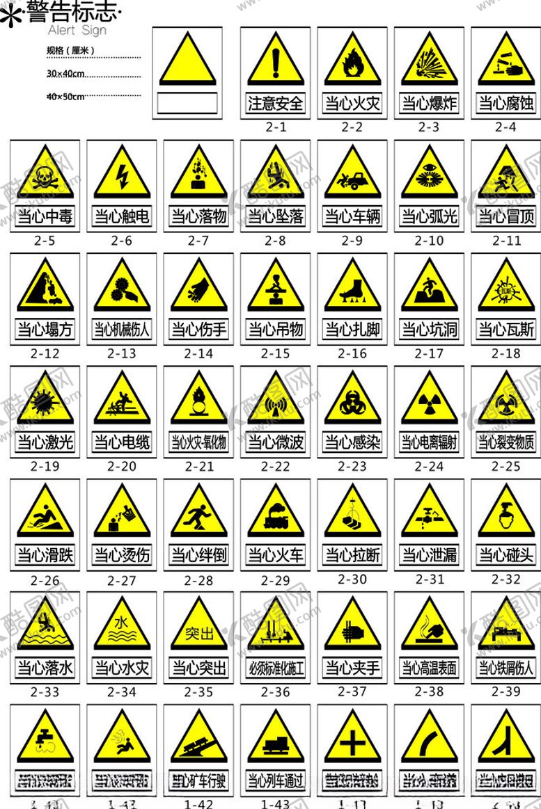 编号：59994412130310476278【酷图网】源文件下载-警告标志