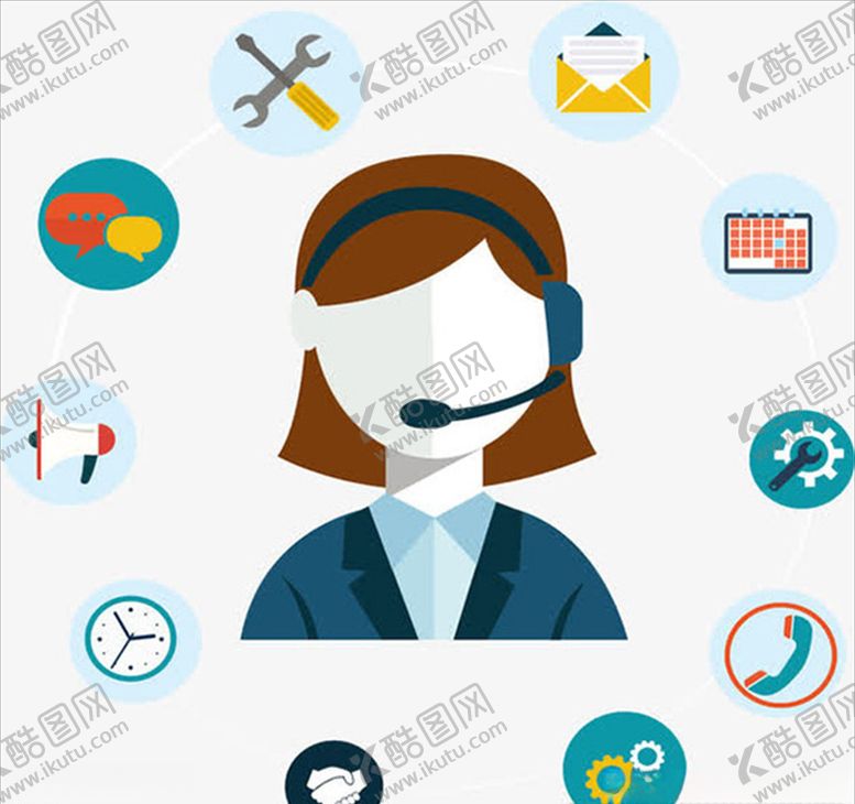 编号：81604905181630363432【酷图网】源文件下载-客户售后小姐