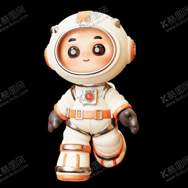 编号：27663401190450405680【酷图网】源文件下载-3D卡通宇航员