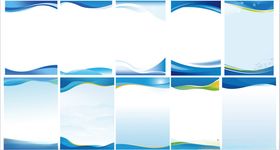 蓝色海报制度背景