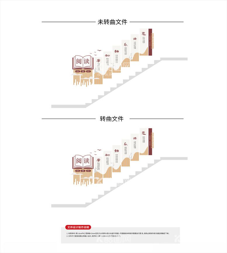 编号：50217701190040203000【酷图网】源文件下载-校园楼梯文化墙