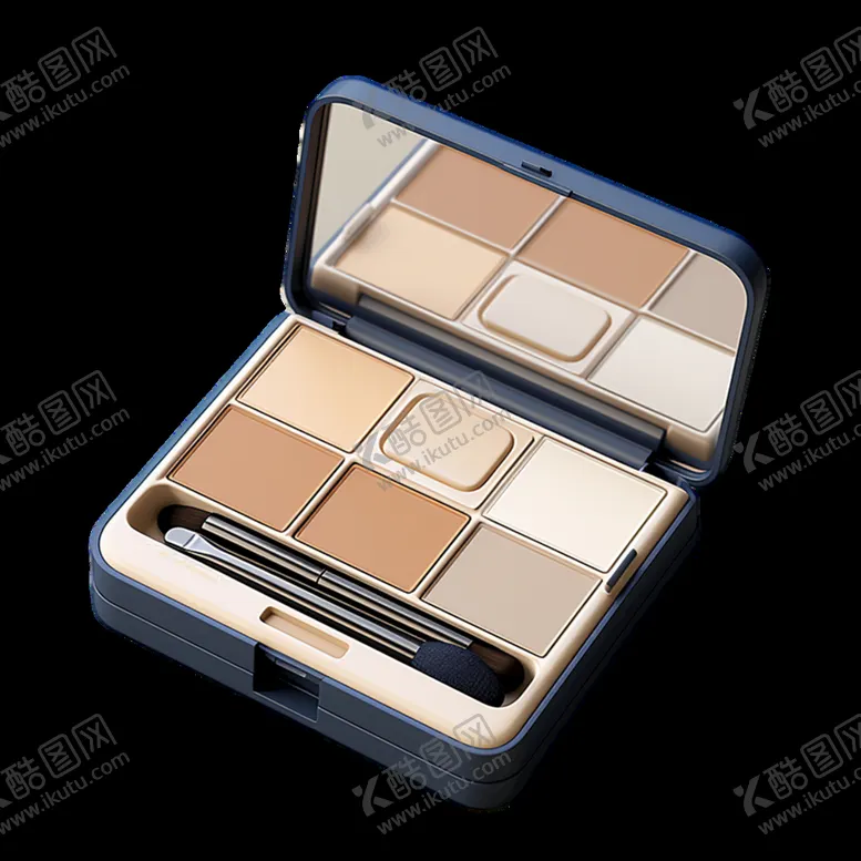 编号：22910210281831468933【酷图网】源文件下载-3D化妆品眼影盒高档眼影盘元素