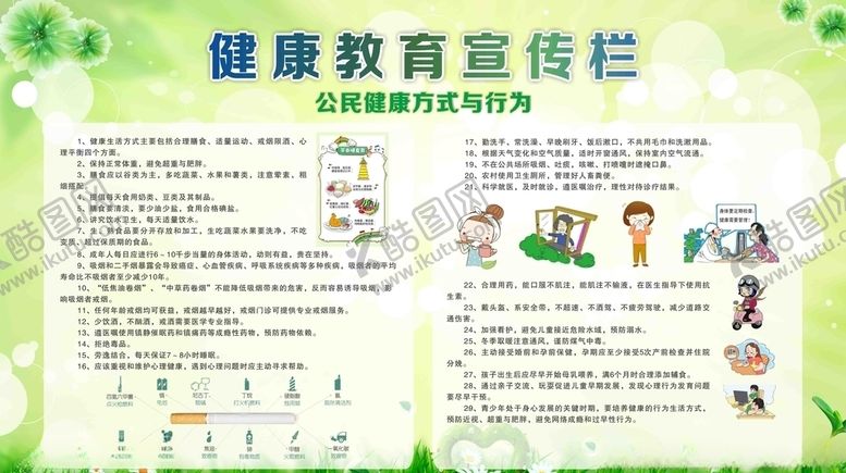 编号：65476709181557133177【酷图网】源文件下载-公民健康素养宣传栏