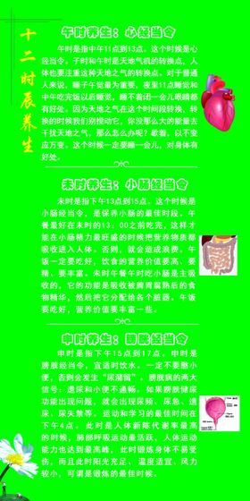 中国风十二时辰文化养生专题设计