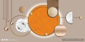 简约几何装饰抽象艺术画