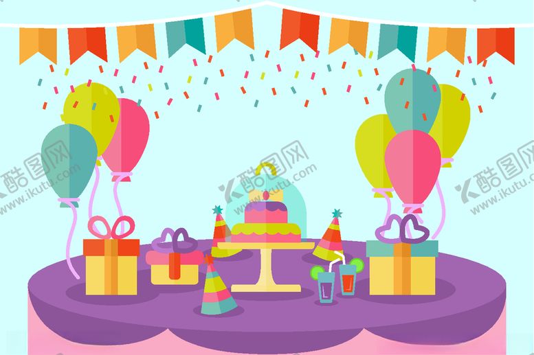 编号：98045409230252113409【酷图网】源文件下载-卡通生日