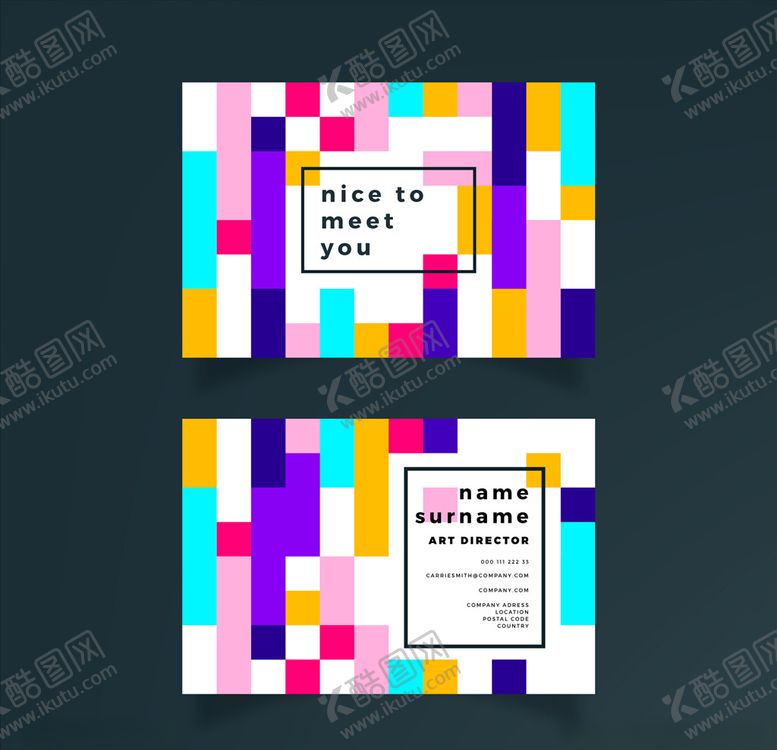 编号：99111606240421522187【酷图网】源文件下载-名片设计