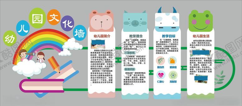 编号：31037207131427519467【酷图网】源文件下载-幼儿园文化墙