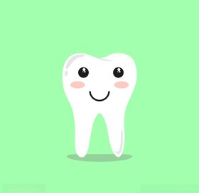 卡通牙齿
