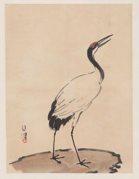 国画仙鹤