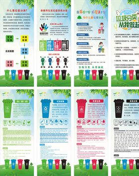 垃圾分类展架易拉宝