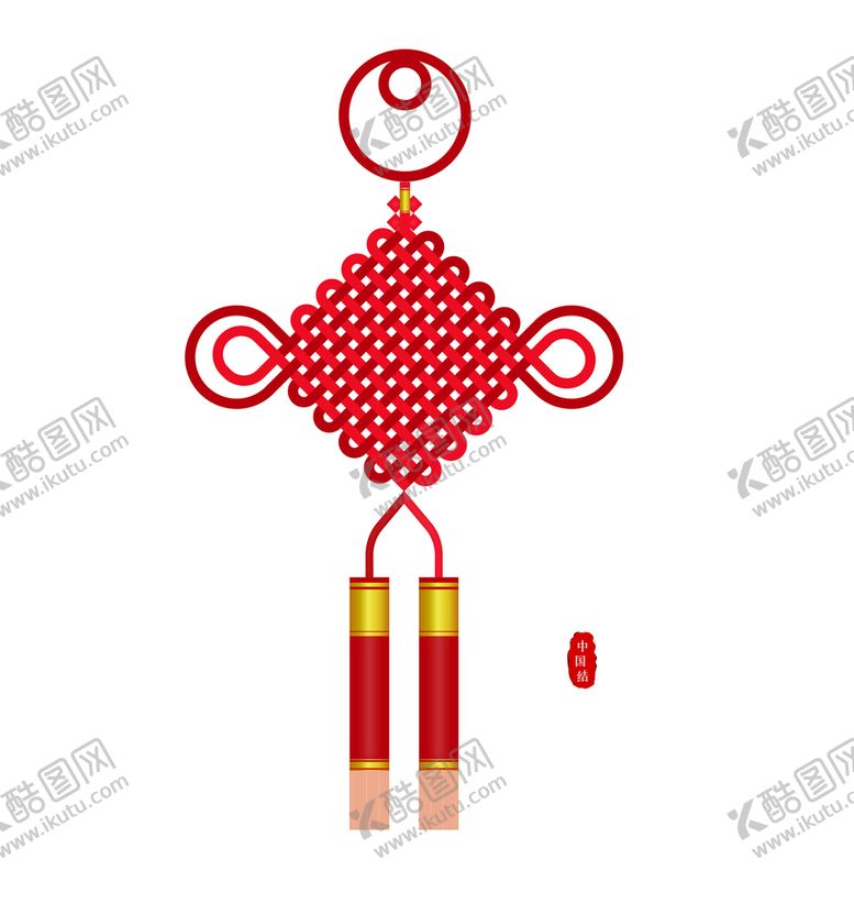 编号：63489310181208412607【酷图网】源文件下载-中国结  矢量
