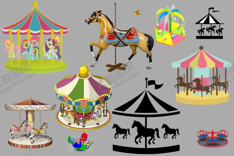 编号：41808310281249252539【酷图网】源文件下载-旋转木马