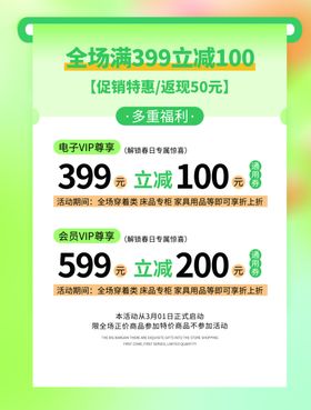 女王节巨惠全场满减活动海报