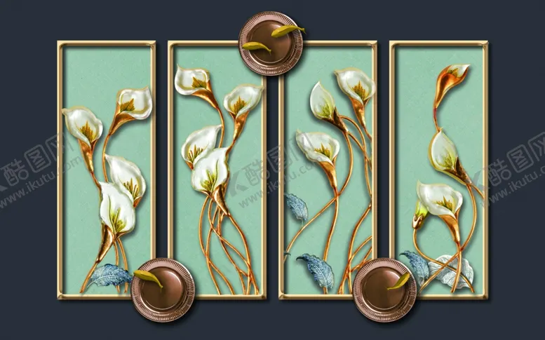 编号：26811207021357064870【酷图网】源文件下载-轻奢花鸟工笔画