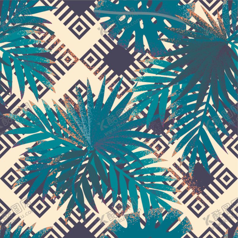 编号：38891209261533203429【酷图网】源文件下载-复古色调植物花朵底纹