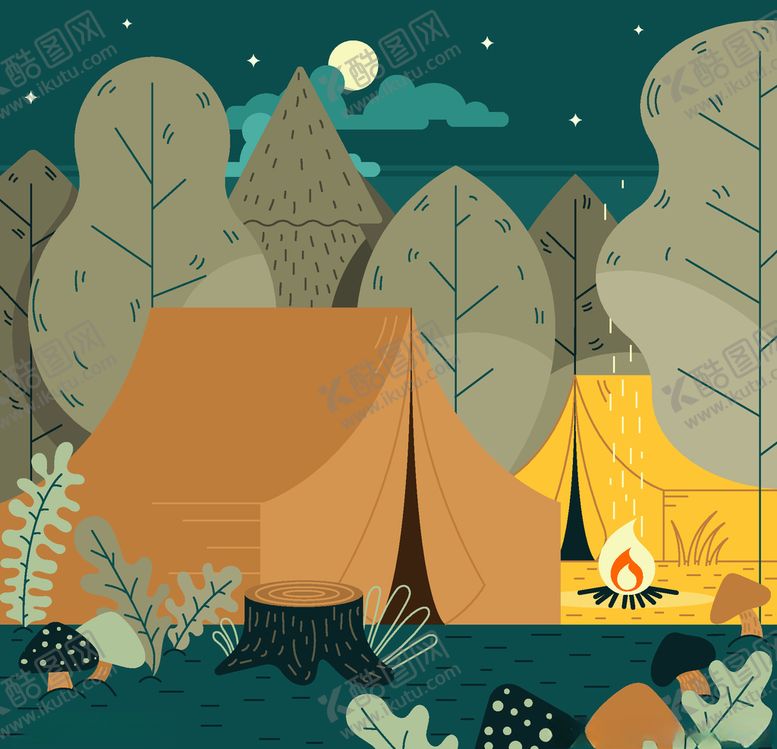 编号：61194109271302285036【酷图网】源文件下载-野营