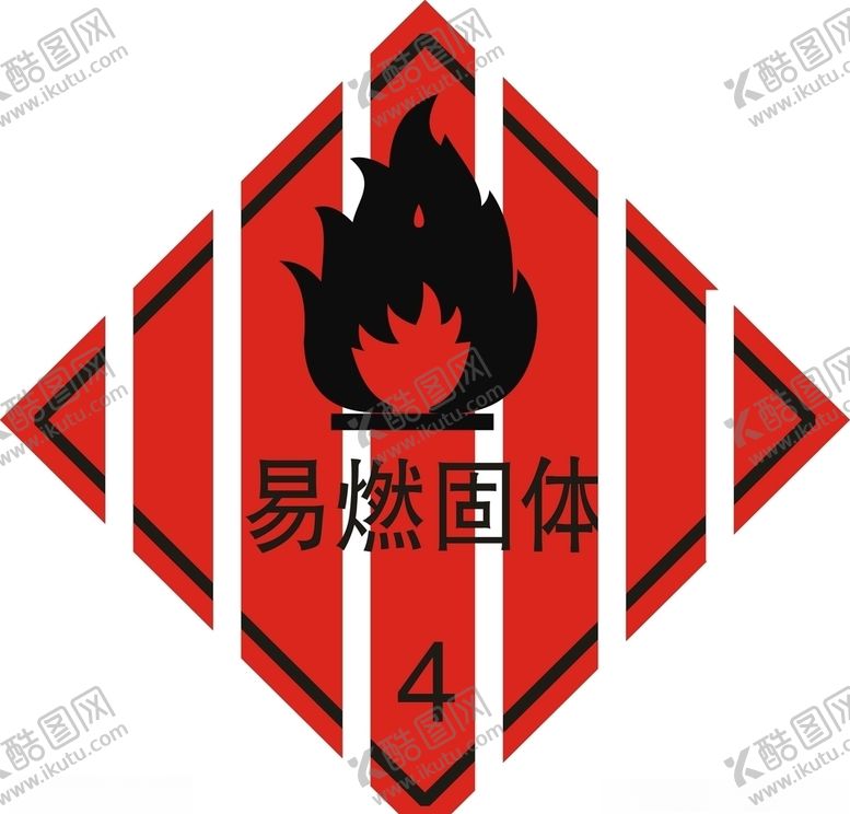 编号：12889809231231378438【酷图网】源文件下载-易燃固体矢量图