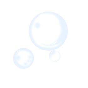 气泡透明矢量蓝色