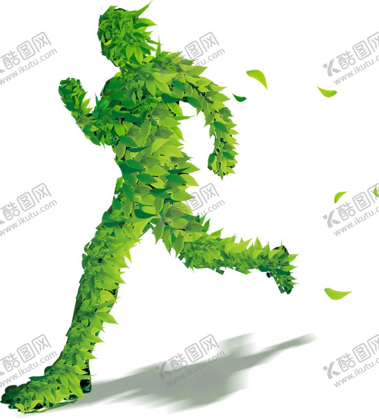 编号：10521407052053454460【酷图网】源文件下载-树叶人