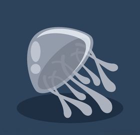 卡通水母
