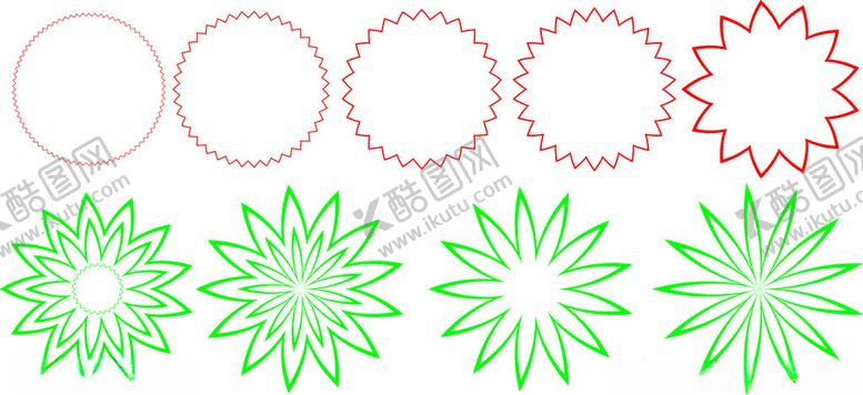 编号：79990901162120008636【酷图网】源文件下载-尖角圆形星形