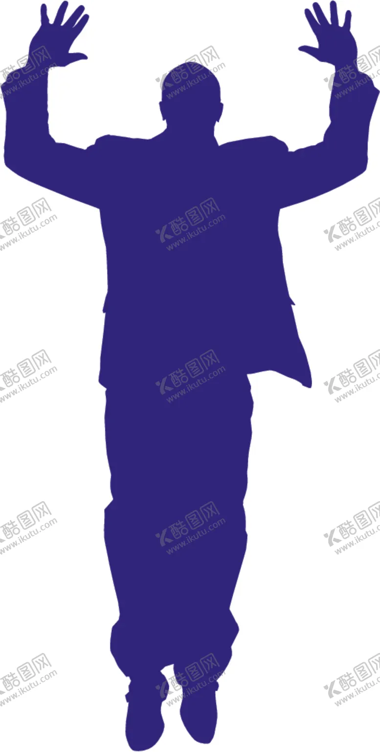 编号：24250804190846358497【酷图网】源文件下载-欢呼的人剪影