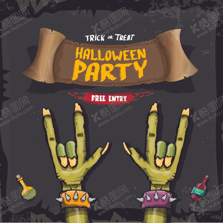 编号：54430510291134521678【酷图网】源文件下载-万圣节海报